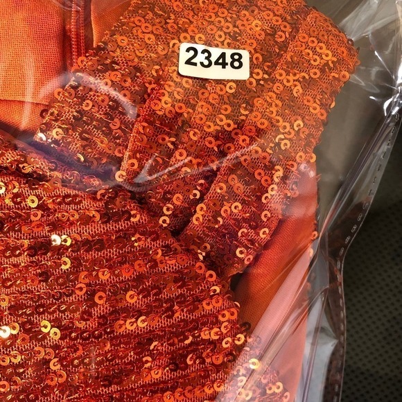 Rachel Rachel Roy Harland Gown Sequin Red S - Picture 11 of 11